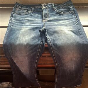 BKE Blue Straight Leg Jeans with Vintage Wash